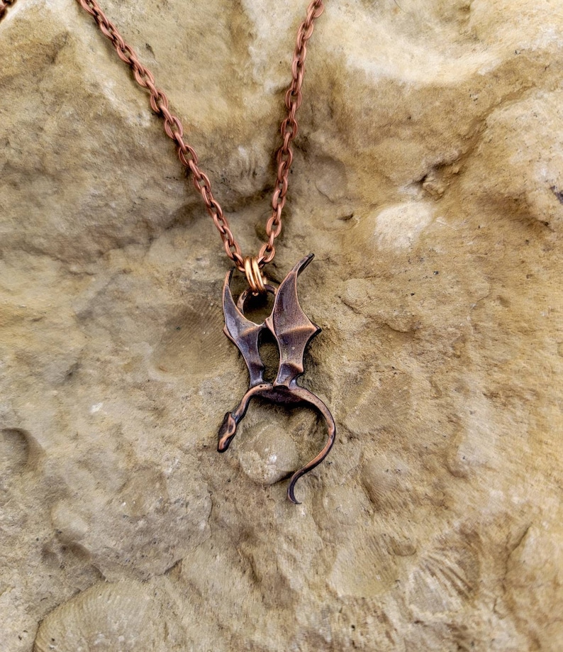 Copper Dragon Pendant image 1