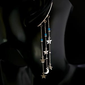 Star Fall Ear Cuffs, Over the Ear Cuffs, No Piercing Ear Cuff