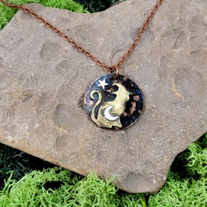 Celestial Witch Cat Necklace