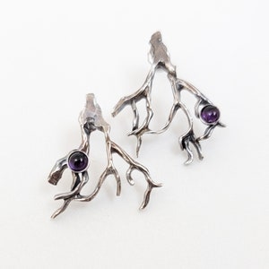 Silver Branch Earrings