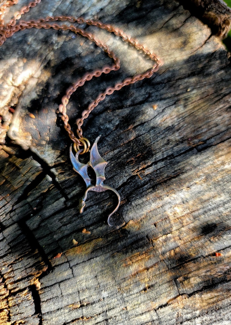 Copper Dragon Pendant image 2