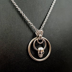 Stainless Steel Skull Pendant