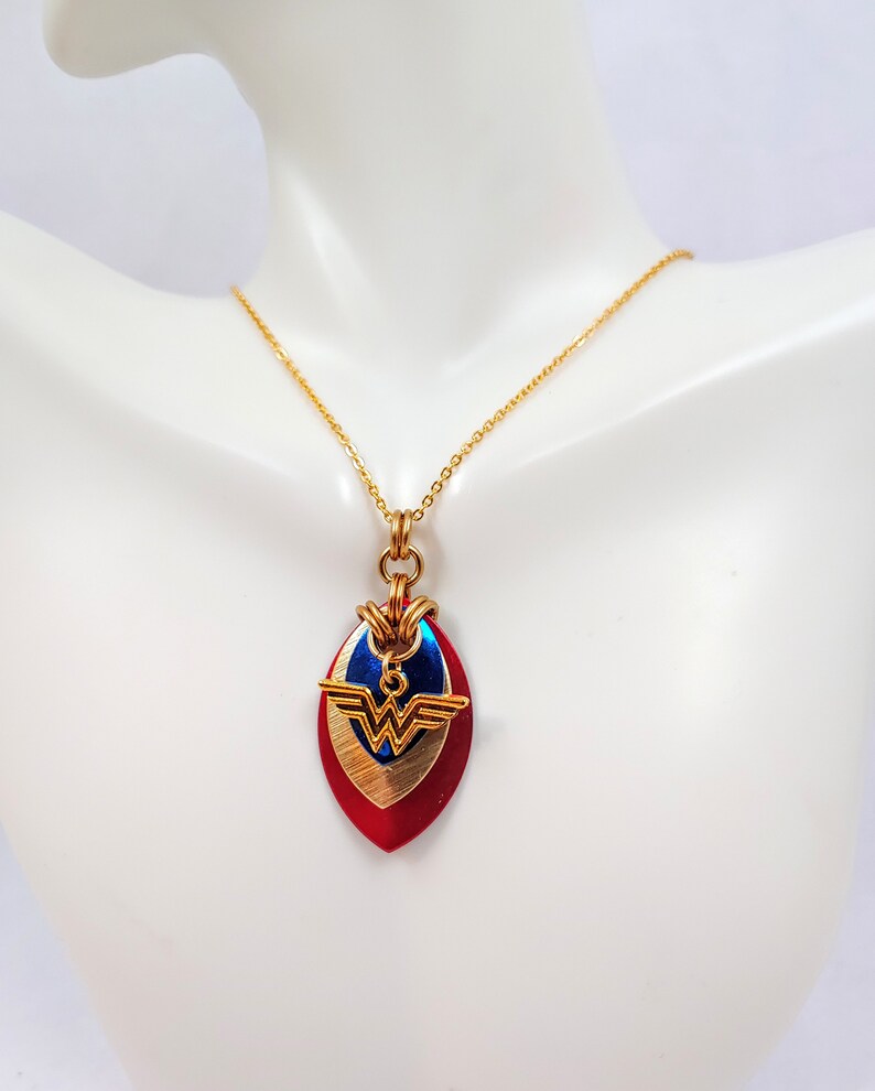 Wonder Woman Jewelry Superhero Pendant Earrings Jewelry Set Etsy