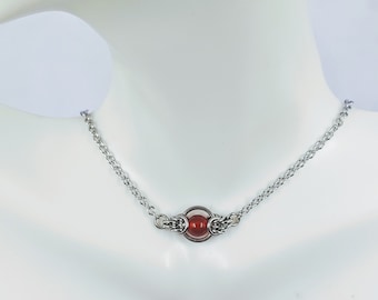 Orbiting Gemstone: Stainless Steel