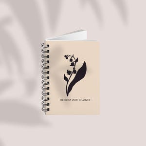 Personalized Spiral Notebook | Birthday Gift | Custom Name Floral Journal | Cute Stationery Gift | Back to School | Gift for Her