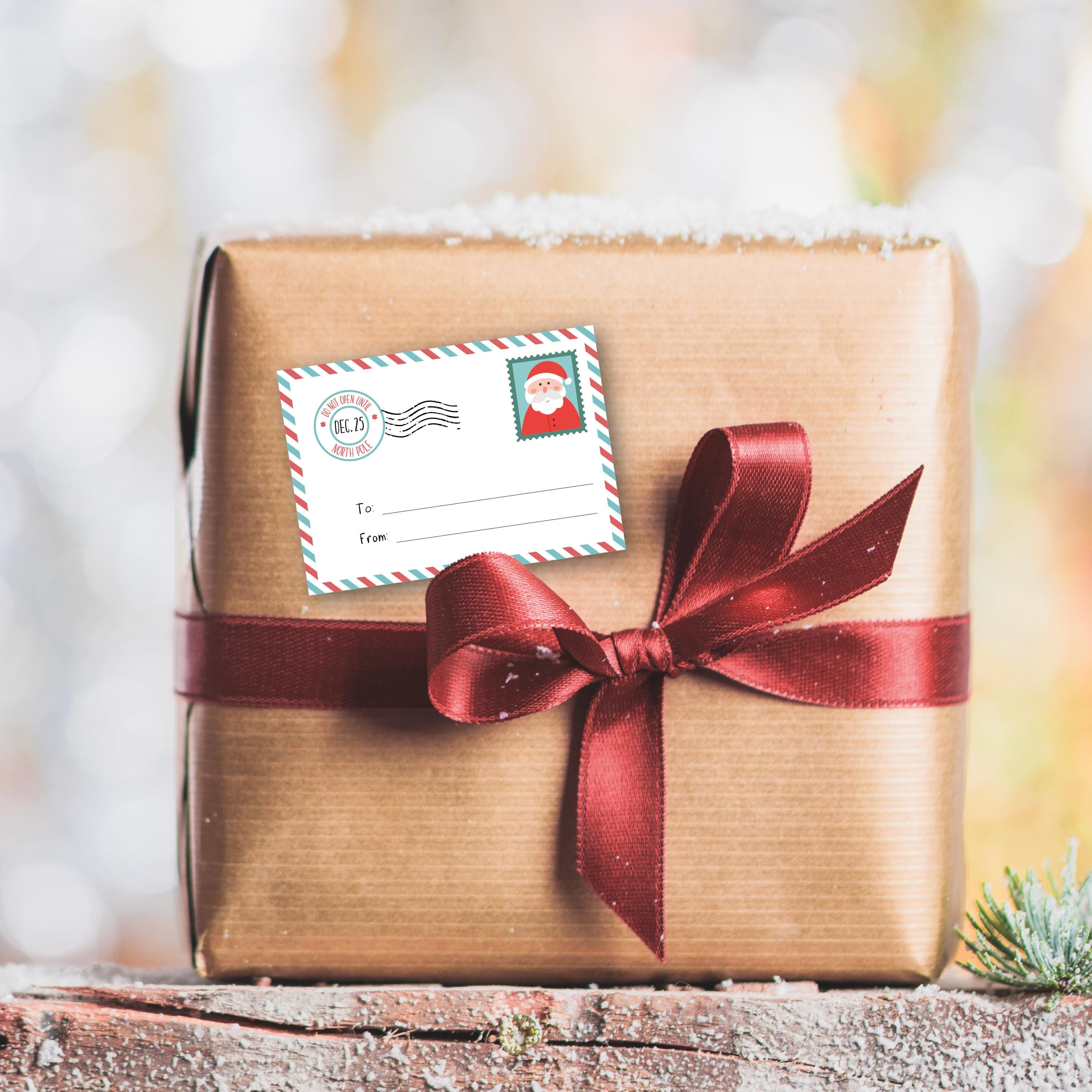 DPKOW 16 Weihnachtsgrußkarten Mit Umschlägen & Aufklebern – Rustikale Kraftpapier-Karten Für Frohe Weihnachten & Gutes Neues Jahr