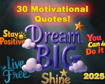 Digital Planner Stickers Motivational Quote PNG Affirmation Art 130 Digital Download
