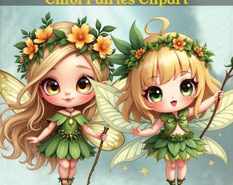 Fairy Clipart Watercolor Fairy Tale PNG Enchanted Party 100 Digital Download