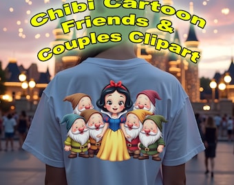 Birthday Clipart Chibi Big Bundle Cute Cartoon PNG Party Decor 129 Digital Download