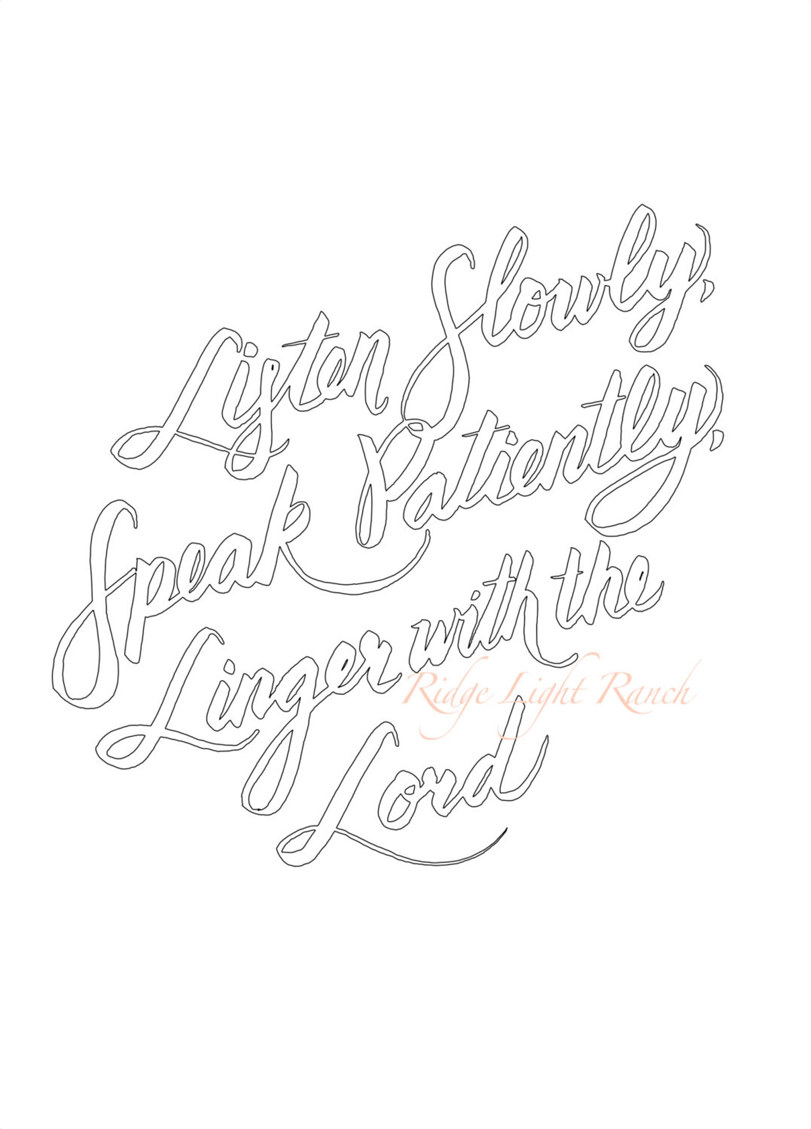 Listen Slowly Hand Lettered Digital Download - Etsy
