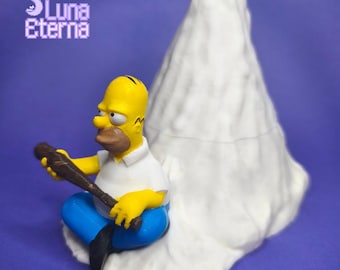 Cajita "Homer protege su azúcar" | Impresión 3d de alta calidad, Nueva version con Homer impreso en resina, pintado a mano, Original, bonito