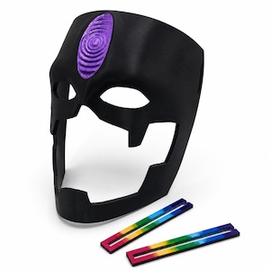 Devil Eye (DDD) Mask and Earrings | 3D Printed, Hand Painted. For cosplay or collecting
