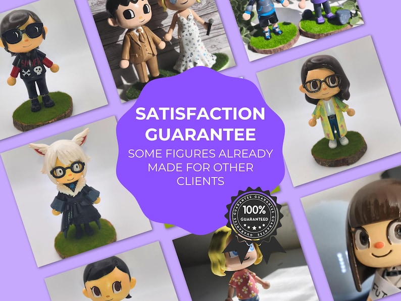 Anpassad figur av din Animal Crossing: New Horizons-karaktär | Färdig version eller gör-det-själv | Resintryck bild 4