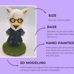 Anpassad figur av din Animal Crossing: New Horizons-karaktär | Färdig version eller gör-det-själv | Resintryck bild 2