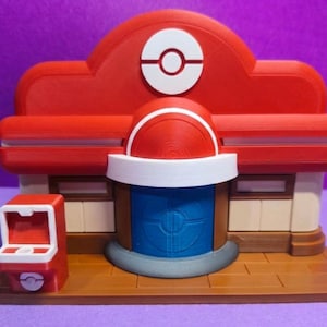 Pokopia Center Nintendo Switch 2 Docking Stand, 3D Printed Stand, Gamer Stand, Gamer Gift, Console Stand