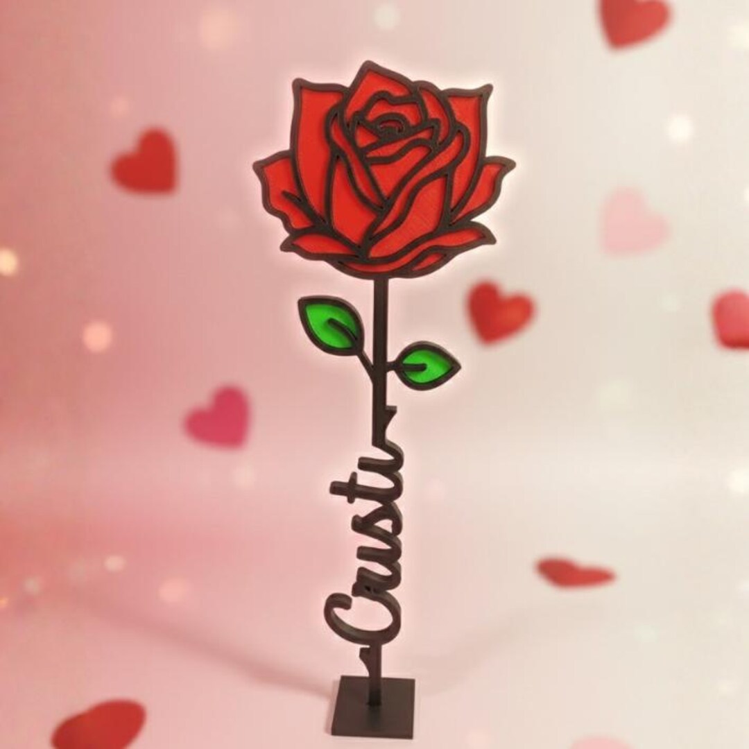 Personalized Roses Machine Personalized Rose With Name and Engraving - Etsy