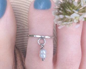 Pearl Bridal Toe Ring
