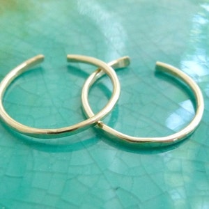 Thin Gold-filled Toe Rings Set of Two image 1