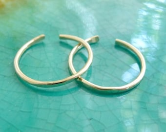 Thin Gold-filled Toe Rings - Set of Two