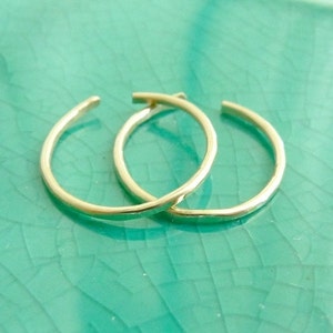 Thin Gold-filled Toe Rings Set of Two image 2