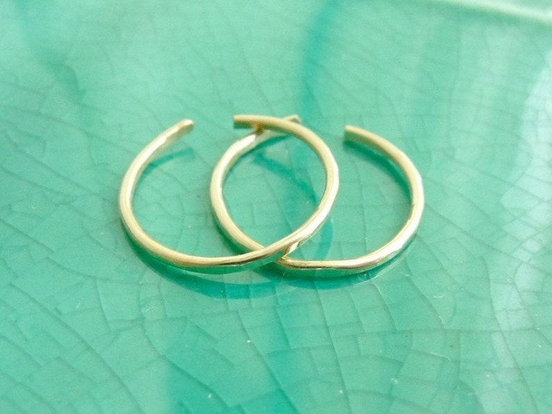Thin Gold-filled Toe Rings Set of Two image 2
