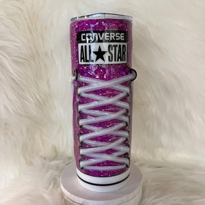 3D Glittered Sneaker Tumbler