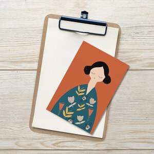 Impression d'art méditation - Format carte postale - Cadeau pleine conscience pour les espaces sacrés