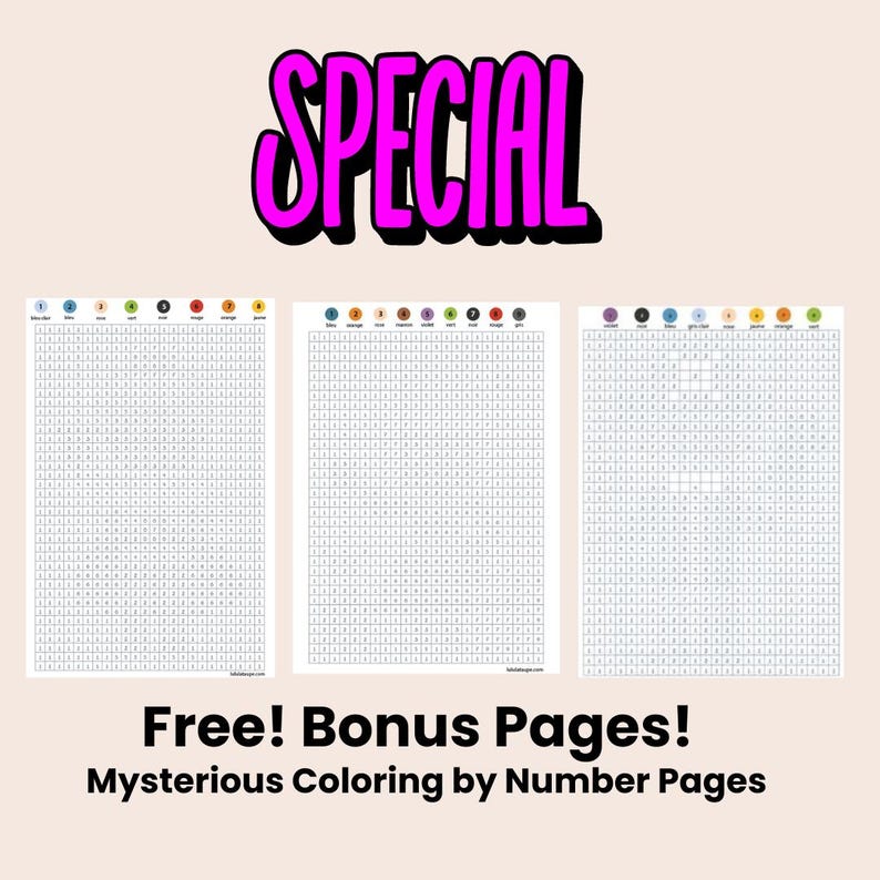 Printable Color by Number Stress Relief Coloring Book for Adult with