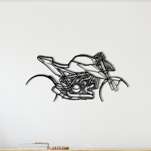 Super Duke R12909 Metal Wall Decor | Motorcycle Silhouette | Industrial Style Mens Room Decor | Gift for Motorcycle Enthusiasts