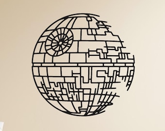 Death Star Metal Wall Art – Star Wars Sci-Fi Decor