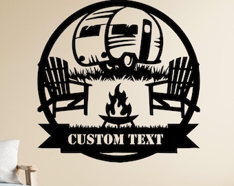 Personalized Campervan Metal Wall Art: Custom Van Life Decor