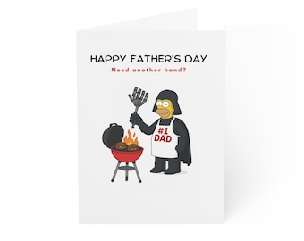 Daft Vader Father's Day Card: Sci-Fi Humor (Digital Download)