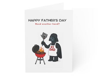 Daft Vader Father's Day Card: Sci-Fi BBQ (Digital Download)
