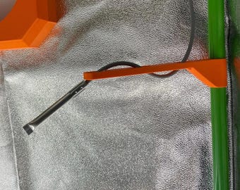 Temperature sensor holder for grow tents – 15 cm or 30 cm rod for accurate measurements & secure attachment to 16–25 mm poles