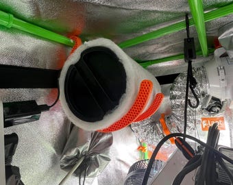 Aktivkohlefilter Halterung für Growzelt für Zeltstangen | AC Infinity kompatibel, Luftfilter Aufhängung Indoor Growing stabil & sicher