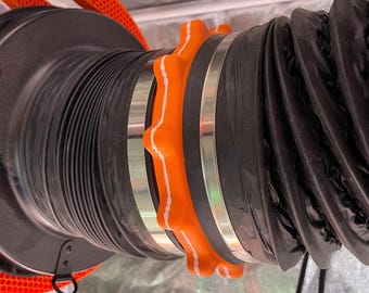 Magnetisches Schlauchverbinder Set –Werkzeugfreie Schnellkupplung für Abluftschlauch, Adapter mit Magneten & Dichtungsring, Lüftungssystem