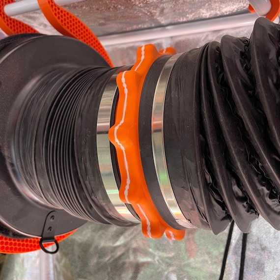 Magnetisches Schlauchverbinder Set –Werkzeugfreie Schnellkupplung für Abluftschlauch, Adapter mit Magneten & Dichtungsring, Lüftungssystem