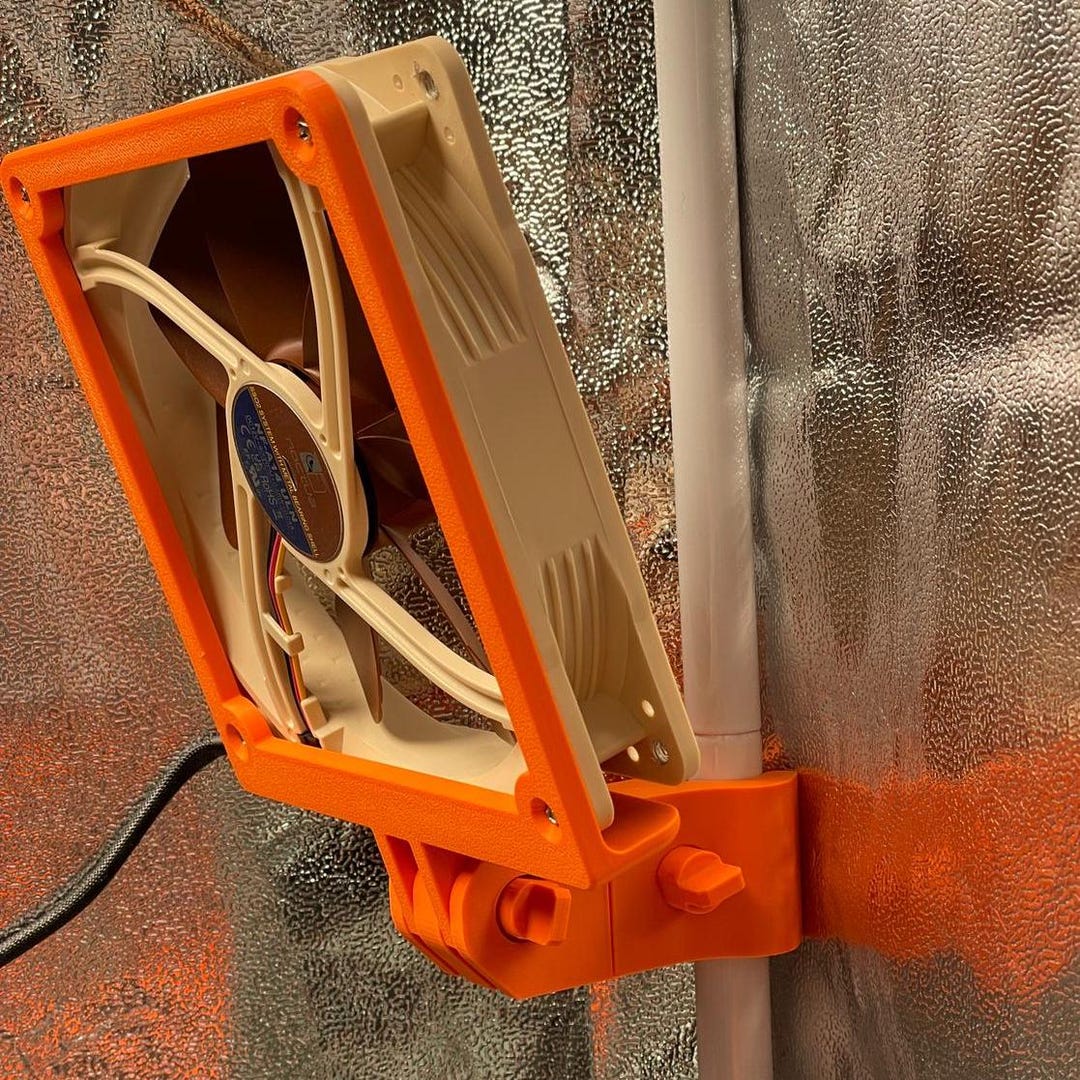 Tentmod PC Fan Holder With Hinge – Adjustable Fan Mount for Grow Tents ...