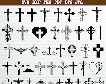 Krzyż Svg, Pakiet Krzyż Svg, Krzyż Png, Krzyż Jezusa Svg, Krzyż Cricut, Zniszczony Krzyż Svg, Kolczyki z krzyżem, Chrześcijański Svg, Krzyż Wiary Svg,