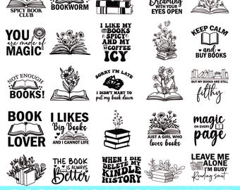 Czytanie png, Fantasy Book svg, Book svg, Book png, BOOKmark svg, Floral Books svg Collection, Open Book svg, Digital Bookstack Designs, booklish