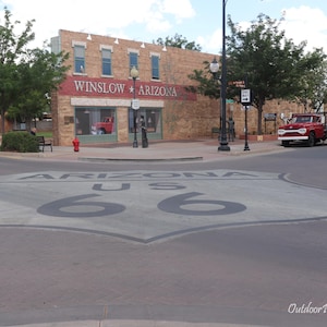 Route 66 Winslow Arizona Collection, Standing on the Corner, instant digital download, Wall Art, Home Decor, Landscape Photography, Nature