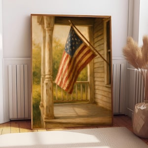 Vintage American Flag Art, Fourth 4th Of July Poster, Vintage Star Spangled Banner Cover Art, 4th of July, America Independence Day Gifts