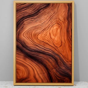 Tree Rings Canvas Print: Rustic Farmhouse Wall Art