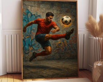 Soccer Legends Canvas, Soccer poster, Modern Sports Wall Decor, Gift for Soccer Fans, Football Wall Art Prints, Football Poster Gifts