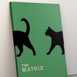 Matrix Movie Poster, Modern Movie Poster, Matrix Wall Decor, Canvas or Poster, Fast and Free Shipping, Minimalist Movie Poster, Home Decor