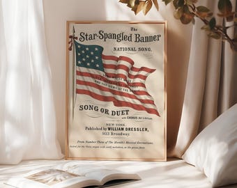 Vintage American Flag Canvas Art: Independence Day Decor