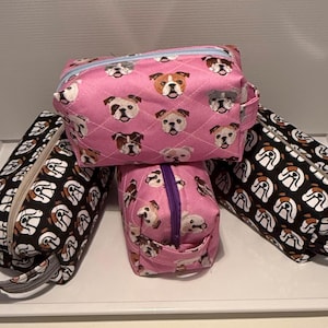 Boxy Bag, Dopp kit, make-up bag, zipper pouch, bag, zipper bag, makeup pouch , cosmetic Bag, toiletry bag, travel bag, organizer