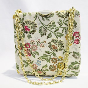 Vintage Clutch Purse Tapestry Design