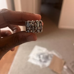 Chrome Hearts Classic Inspired Cemetery Ring .925 Sterling