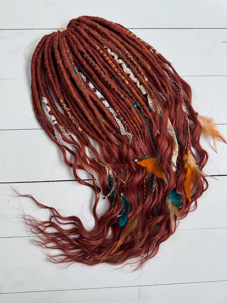 Copper Brown Dreadlock Extensions – Crochet Dreads With 